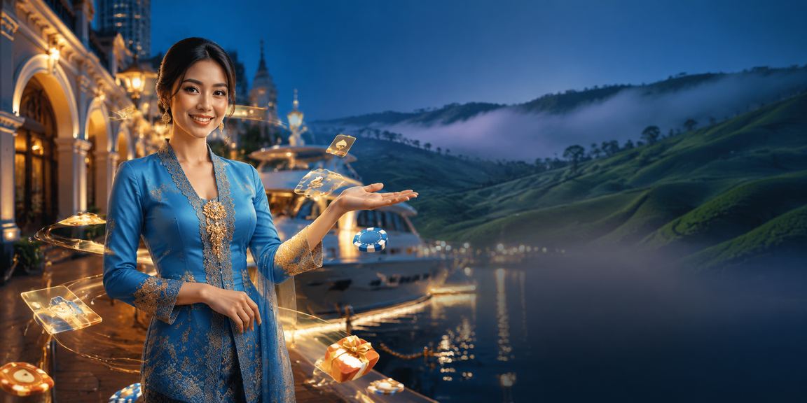 Pengguna Malaysia dalam baju kurung menikmati hiburan kasino atas talian platform 47100